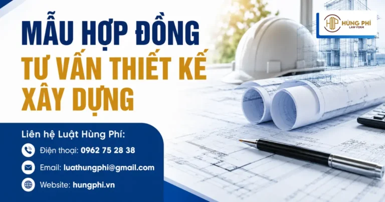 Hợp đồng tư vấn thiết kế xây dựng mẫu