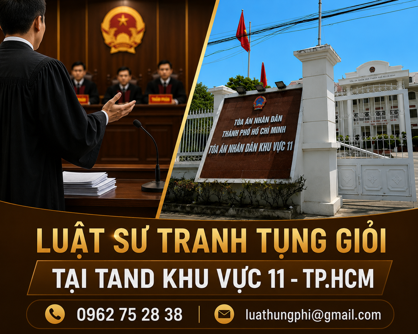 luật sư tranh tụng giỏi tại tòa án khu vực 11 TPHCM