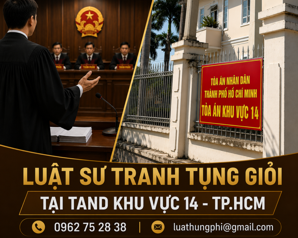 luật sư tranh tụng giỏi tại tòa án khu vực 14 TPHCM