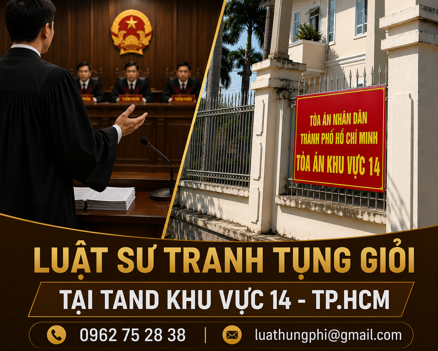 luật sư tranh tụng giỏi tại tòa án khu vực 14 TPHCM